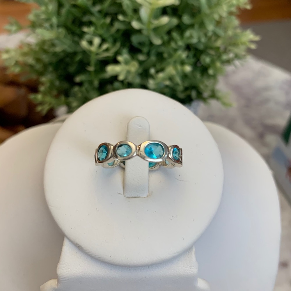 Silpada blue topaz Northern Lights ring. Retired.